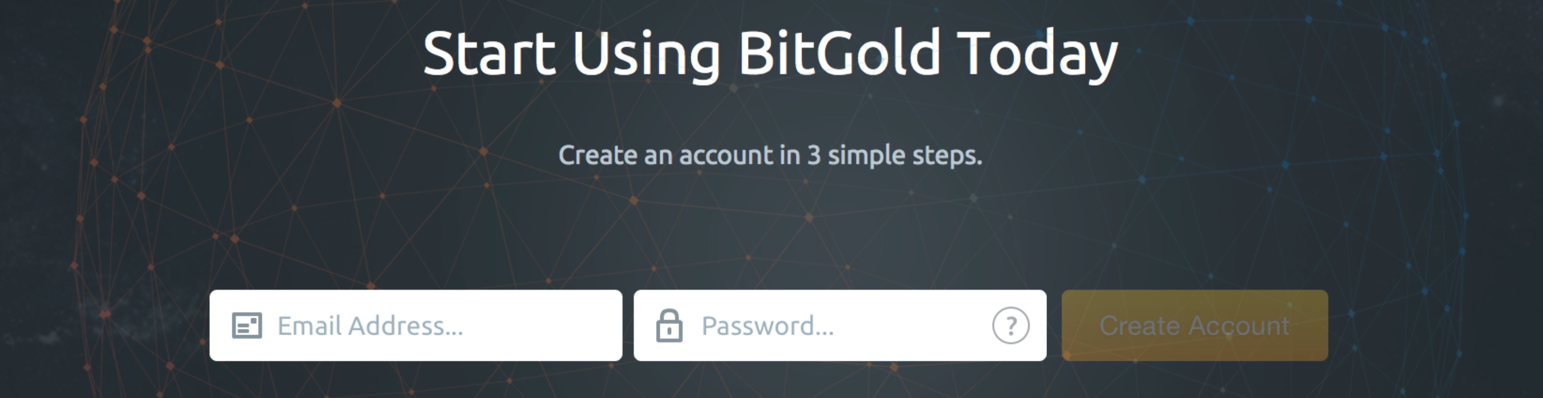 BitGold - Create Account