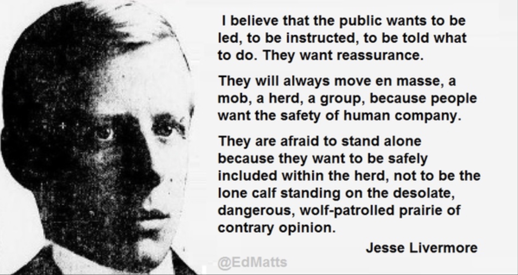 More Wisdom From Jesse Livermore And Some Key Market Notes On Friday The 13th